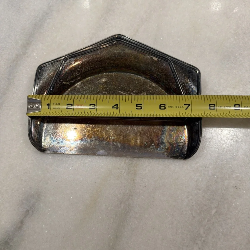 Vintage Silver Plated Butlers Crumb Catcher Superior EPNS Made  In US OLA002